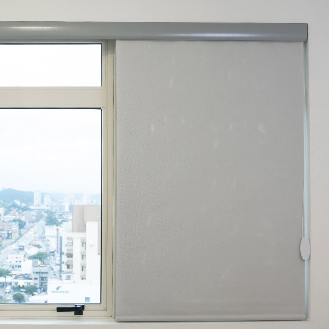 Persiana Painel Tela Solar 5% Cinza detalhe