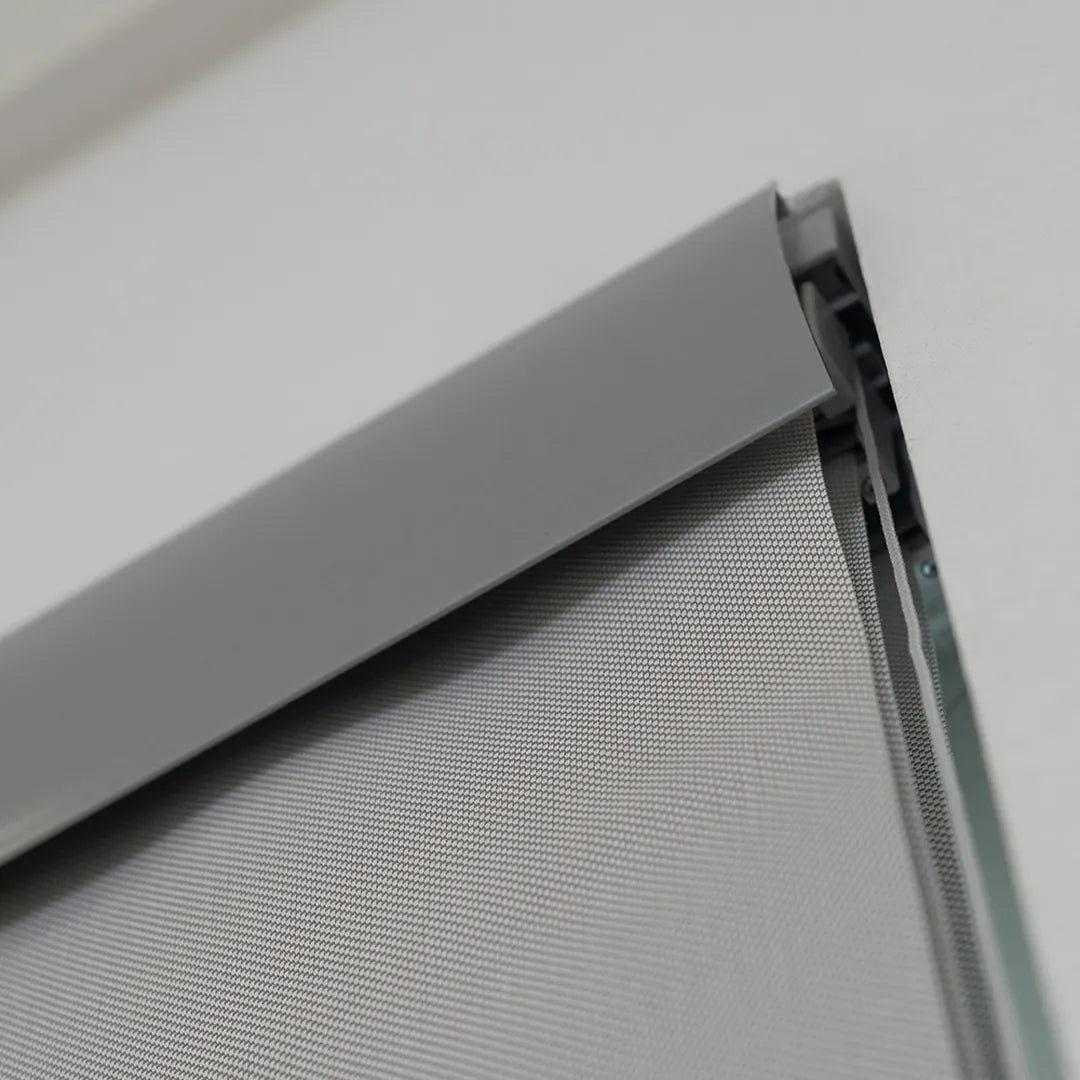 Persiana Painel Tela Solar 5% Cinza detalhe