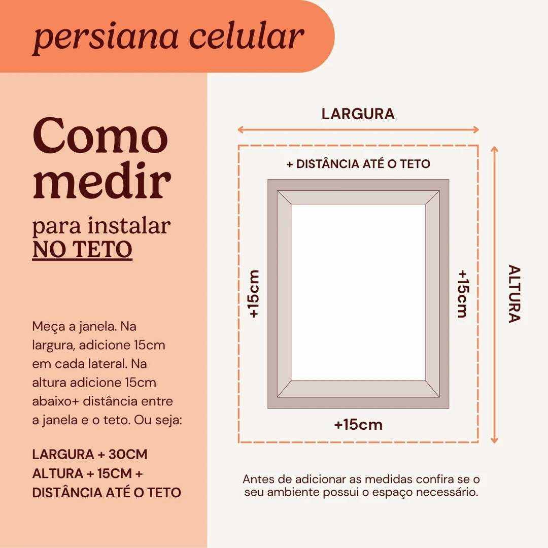 Persiana Celular Blackout Branco detalhe