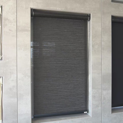 Persiana Rolô Translúcida Texturizada - Preto