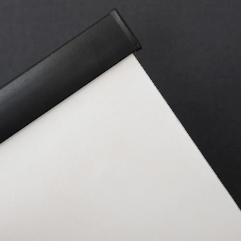 Persiana Rolô Blackout Preta Texturizada detalhe