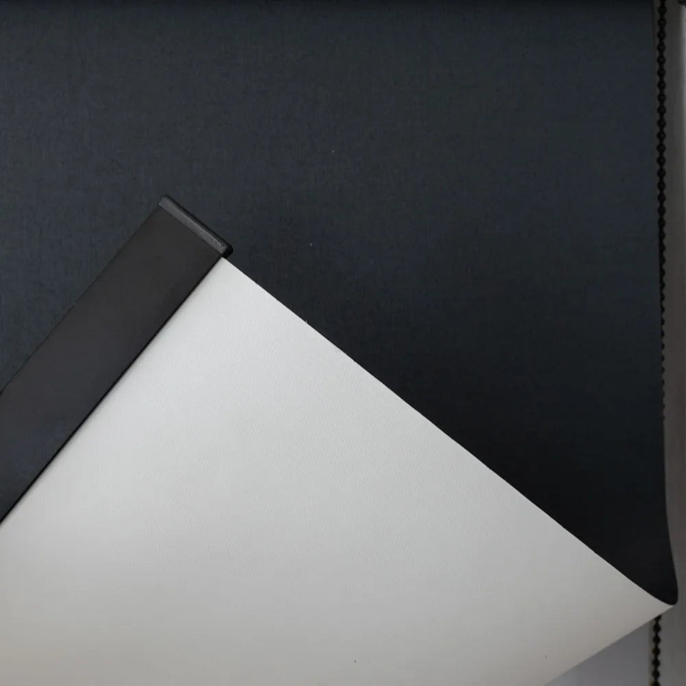 Persiana Rolô Blackout Preta Texturizada detalhe