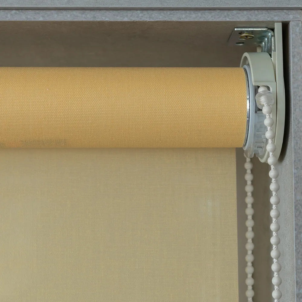 Persiana Rolô Translúcida Slim Amarelo detalhe