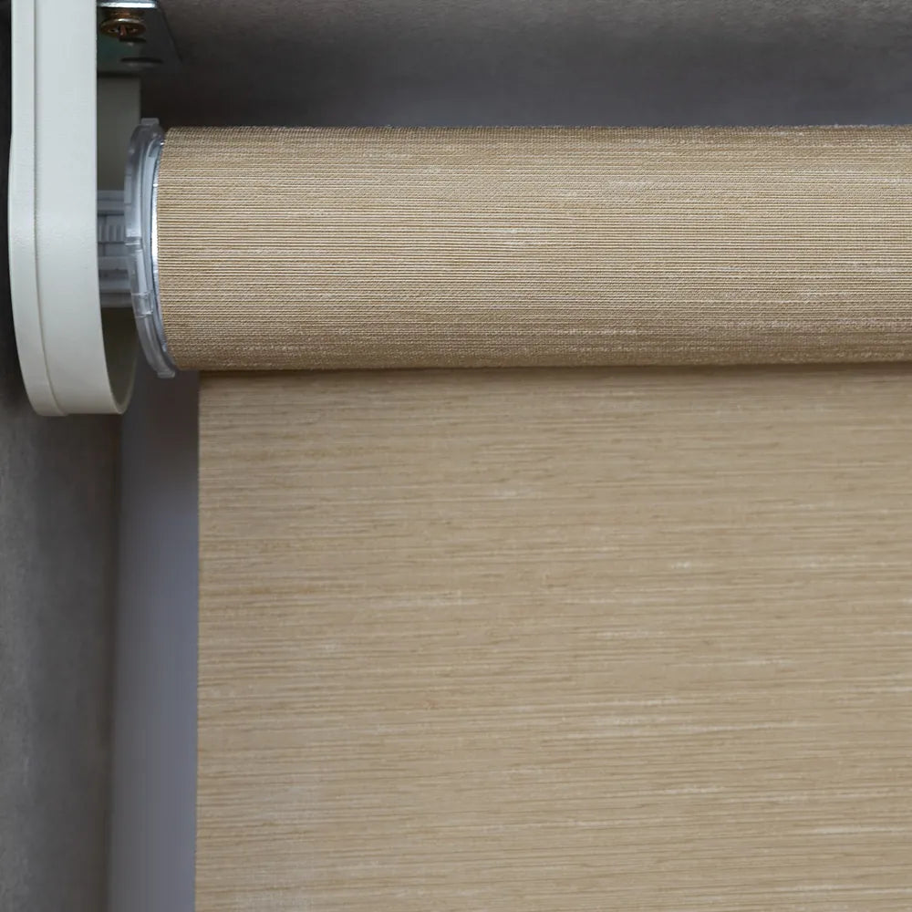 Persiana Rolô Translúcida Slim Bege Gold detalhe
