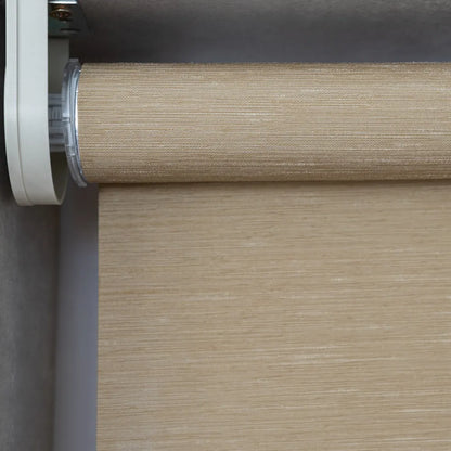 Persiana Rolô Translúcida Slim Bege Gold detalhe