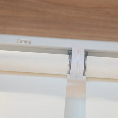 Persiana Rolô Tela Solar 5% Branca detalhe