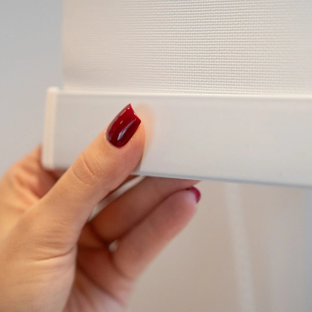 Persiana Rolô Tela Solar 5% Branca detalhe