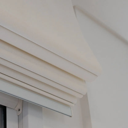 Persiana Romana Tela Solar 5% Branca detalhe