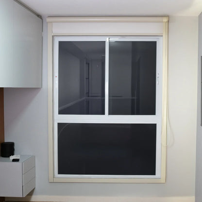 Persiana Total Blackout com Guias Bege detalhe